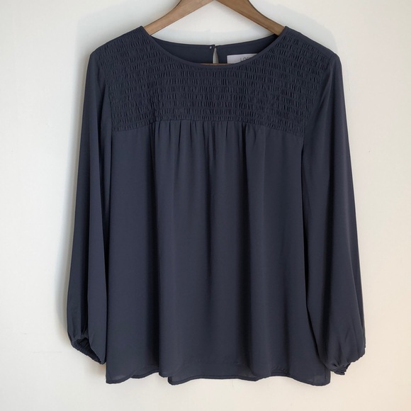 LOFT Tops - NWOT LOFT Dark Gray Blouse